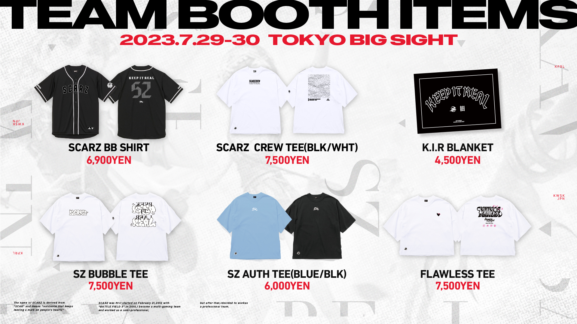 GOODS | SCARZ Official Site